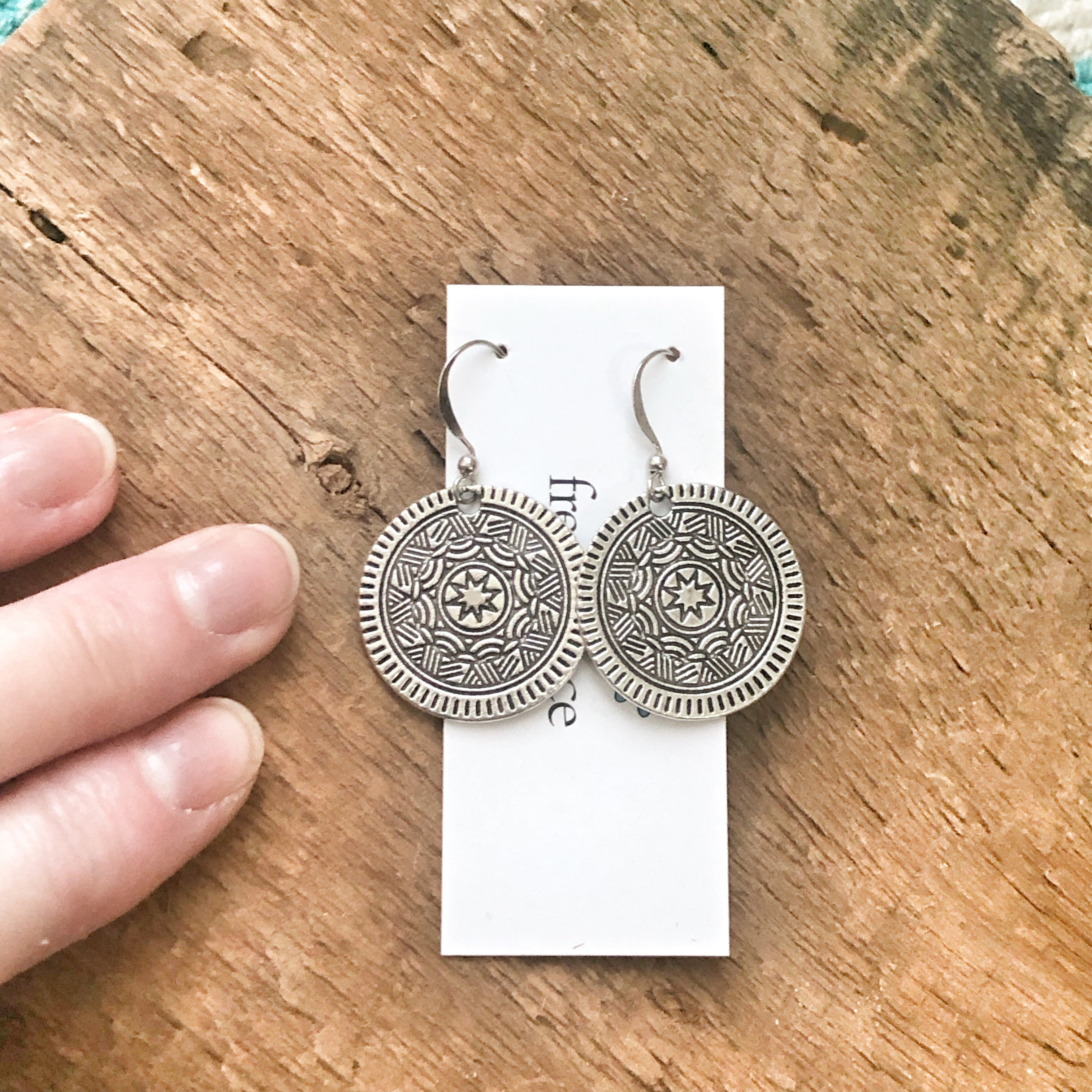 Medallion Earrings Medium Size