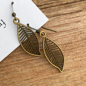 Filigree Leaf Earrings