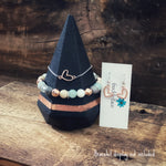 Rose gold Bracelet/Earrings Gift Set