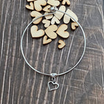 Simple charm bangle