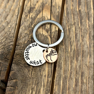 No Matter What Keychain