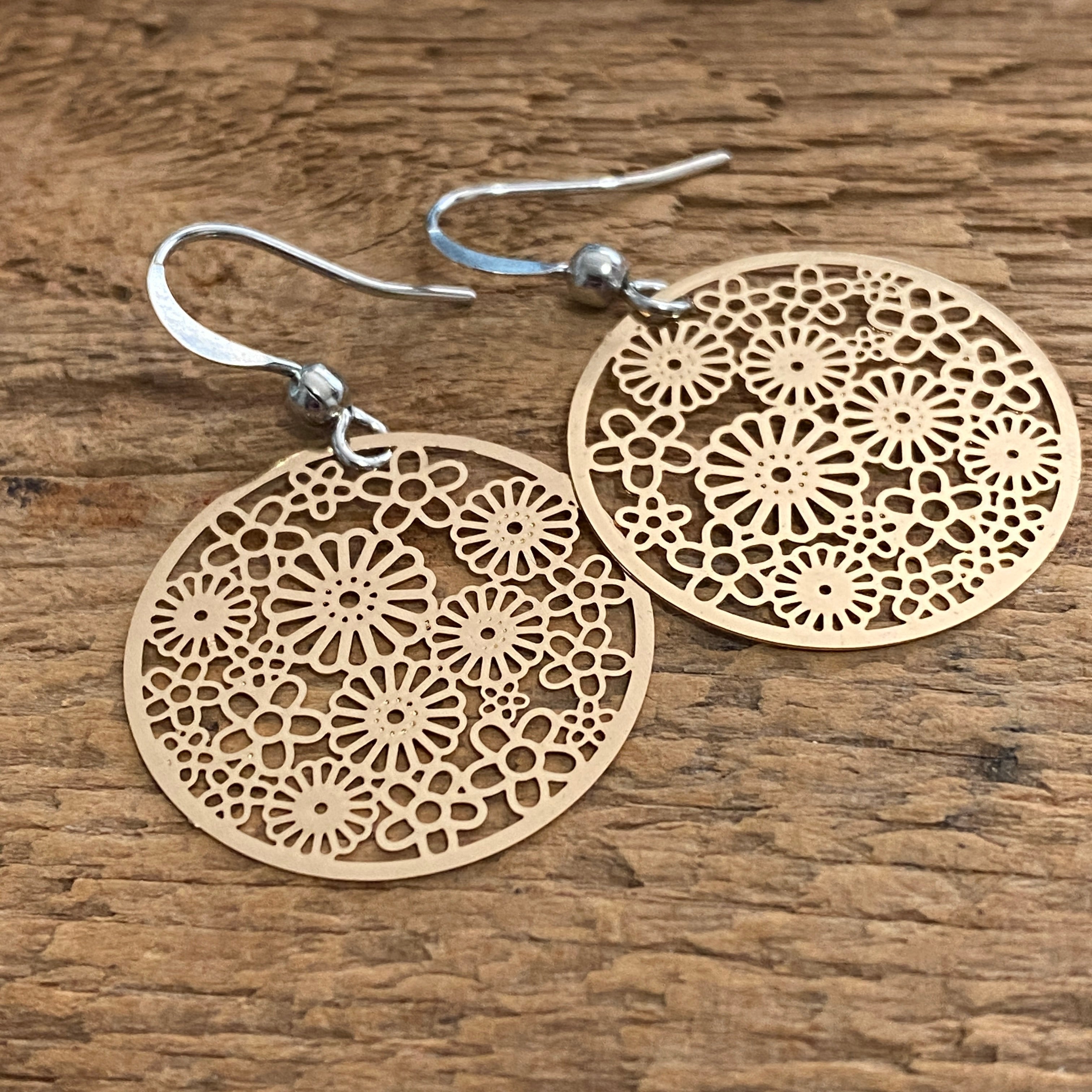 Flower Collage Hook earrings