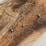Adjustable Bracelet - Open Heart