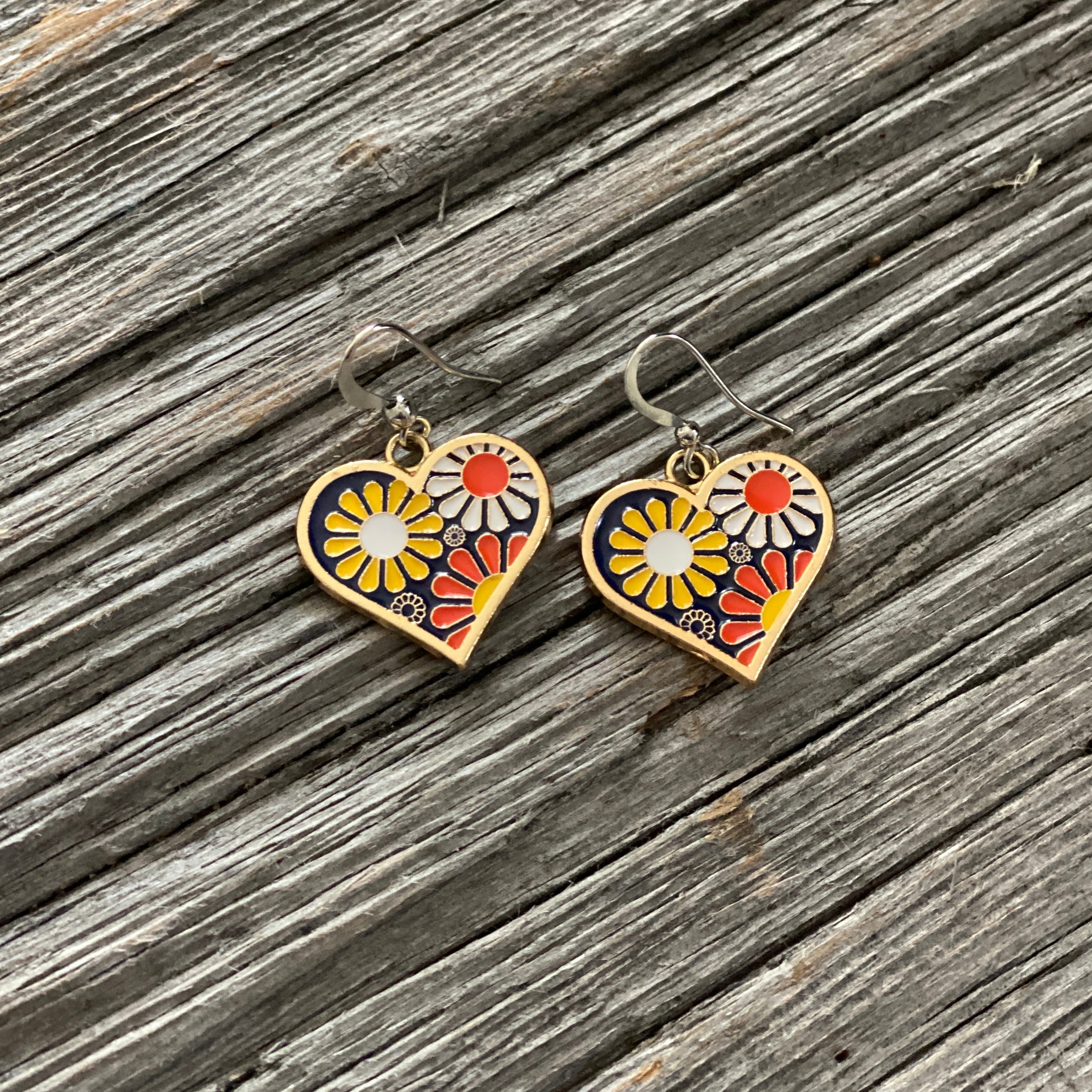 Retro Flower Power Earrings