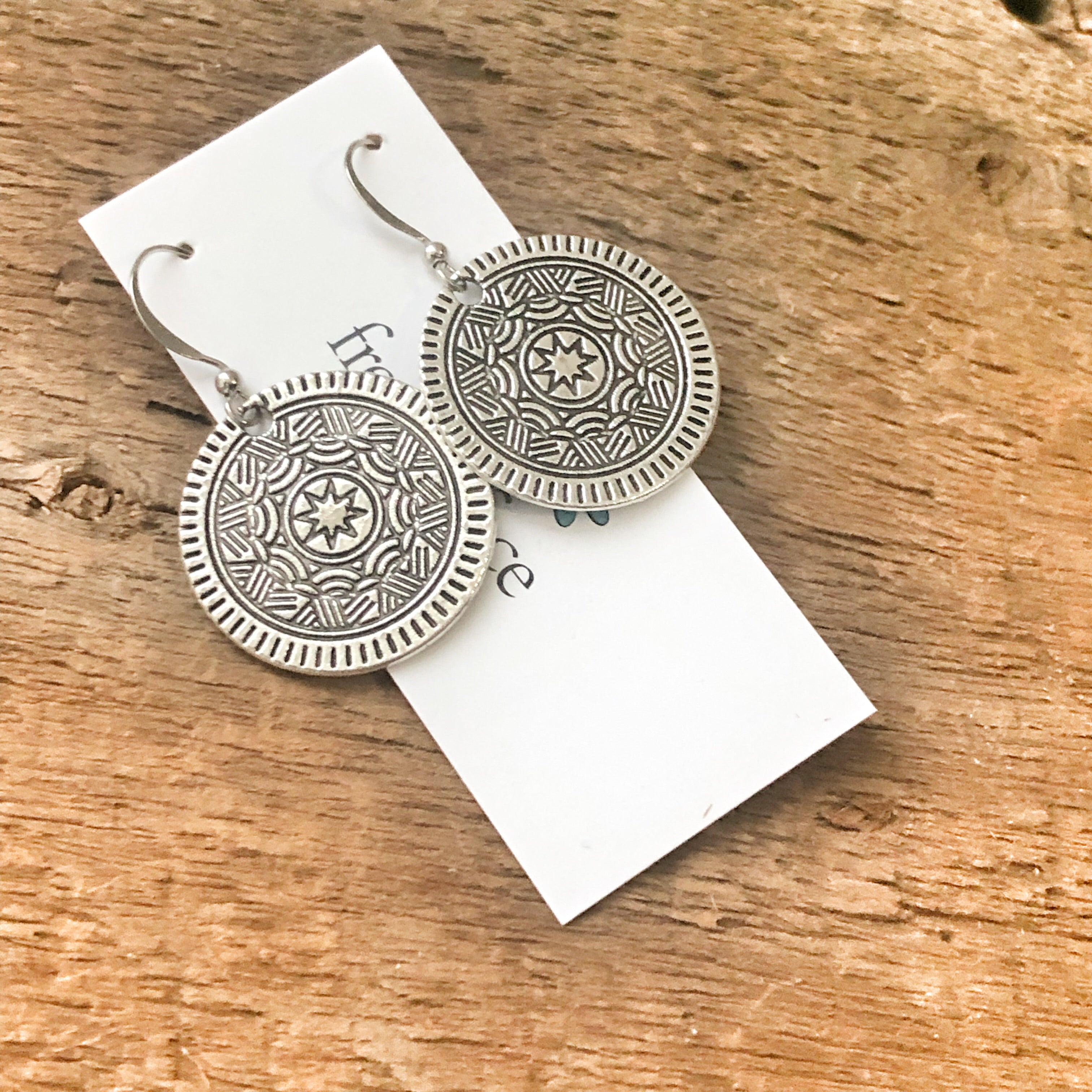 Medallion Earrings Medium Size