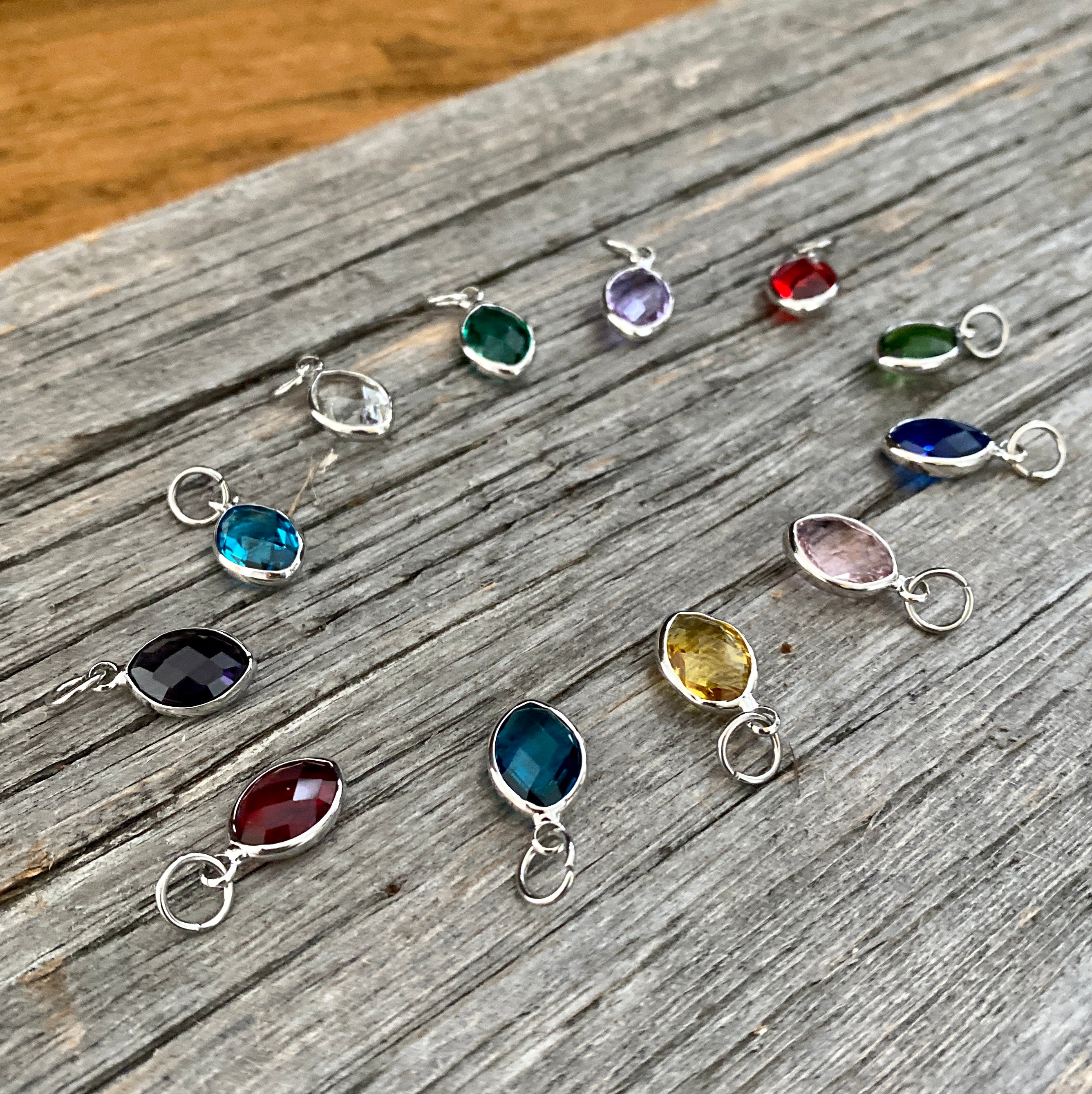 Birthstone charms