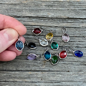 Birthstone charms