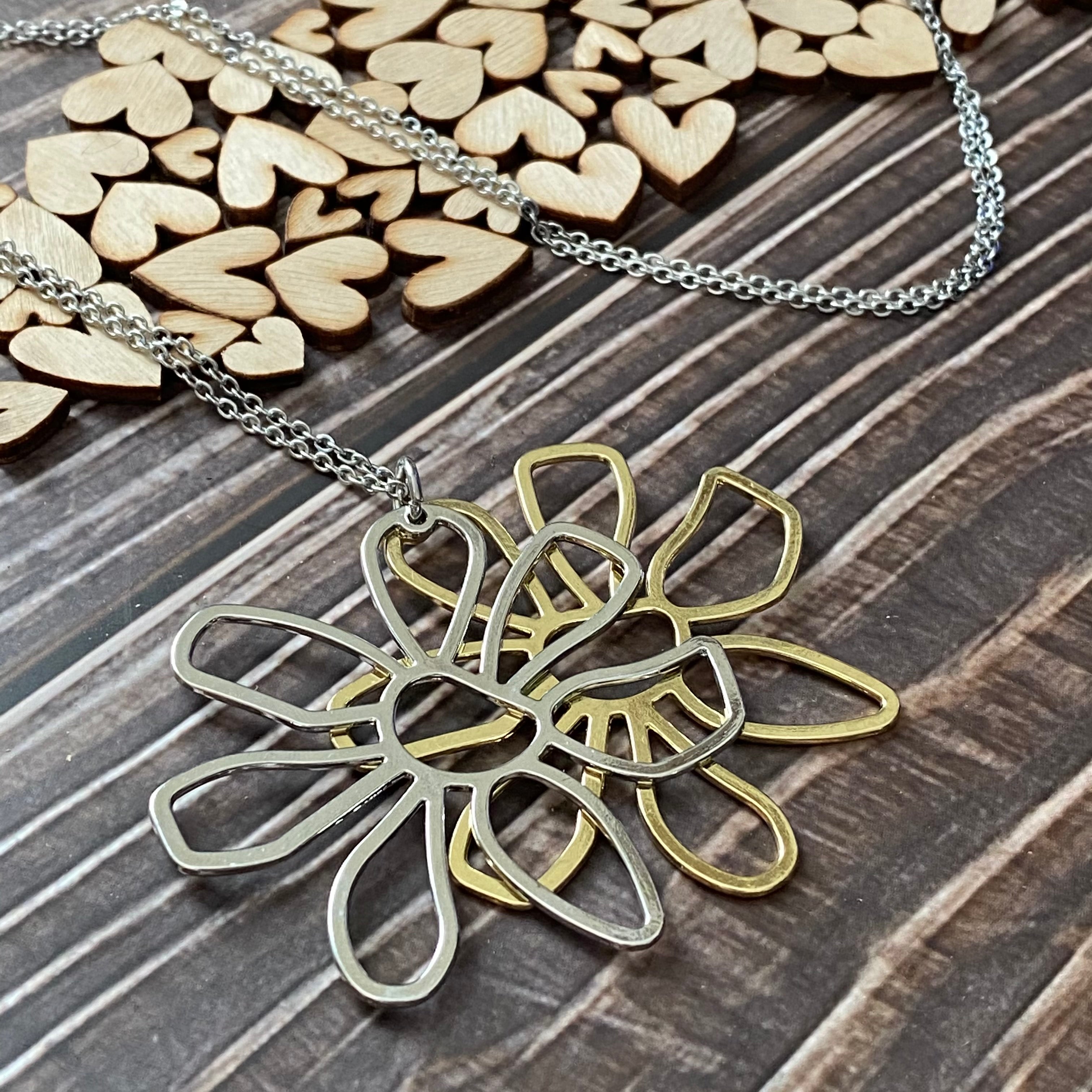 Double Flower Necklace