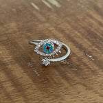 Evil Eye Spinner Ring
