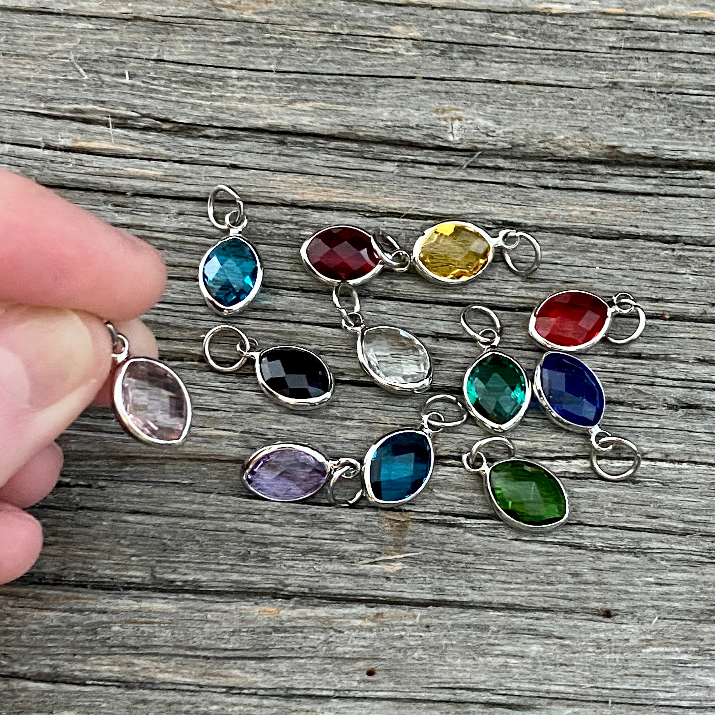 Birthstone charms