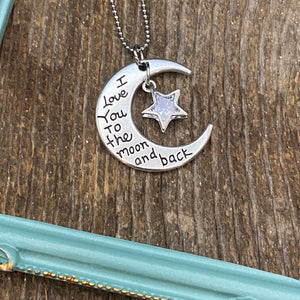 I love you to the Moon & Back Necklace