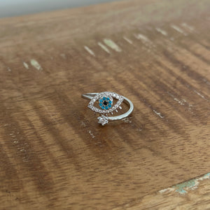 Evil Eye Spinner Ring
