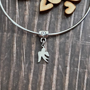 Simple charm bangle