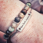 Teach inspire love adjustable bracelet