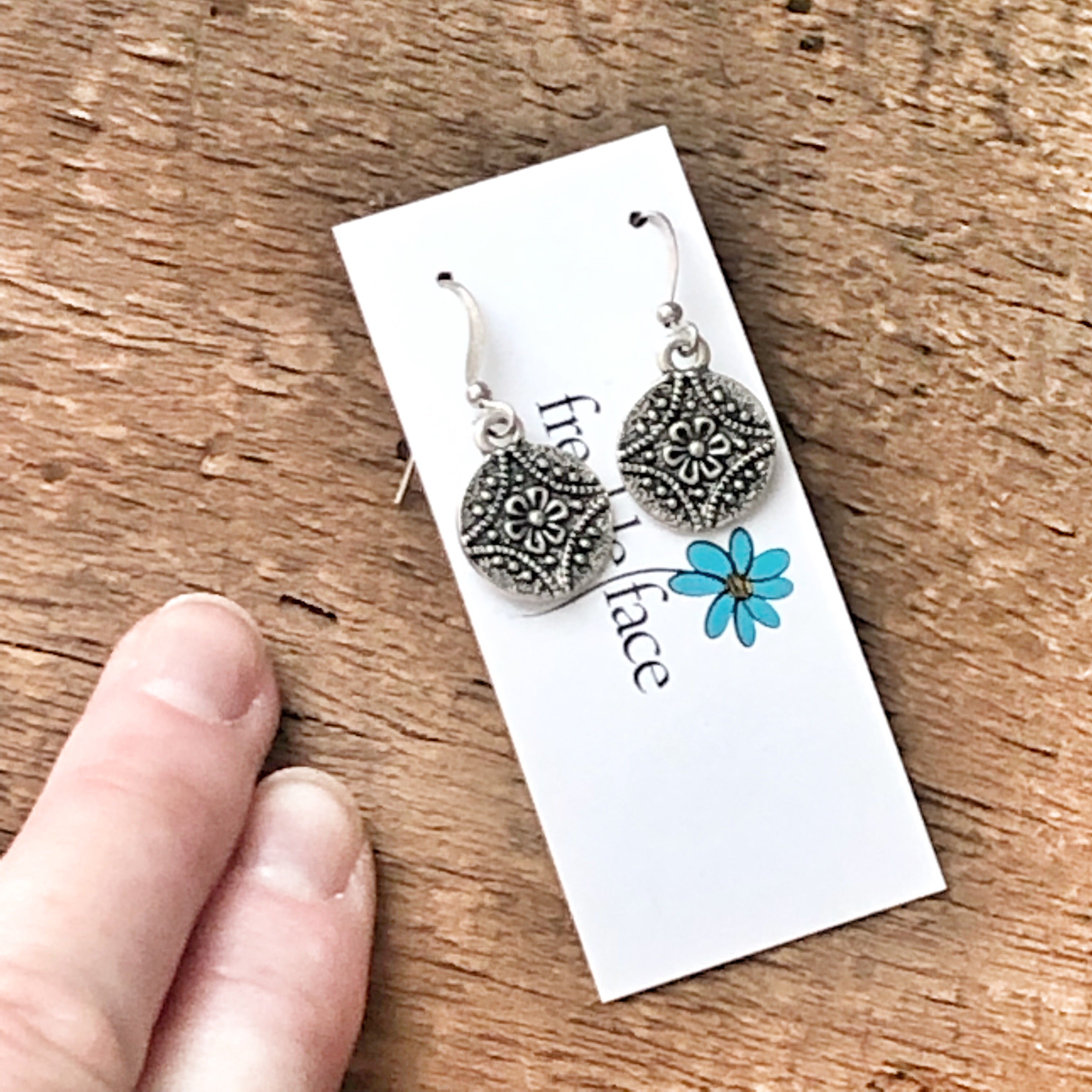 Flower Medallion Earrings