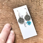 Flower Medallion Earrings