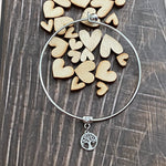 Simple charm bangle