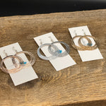 Lightweight circle hook earrings