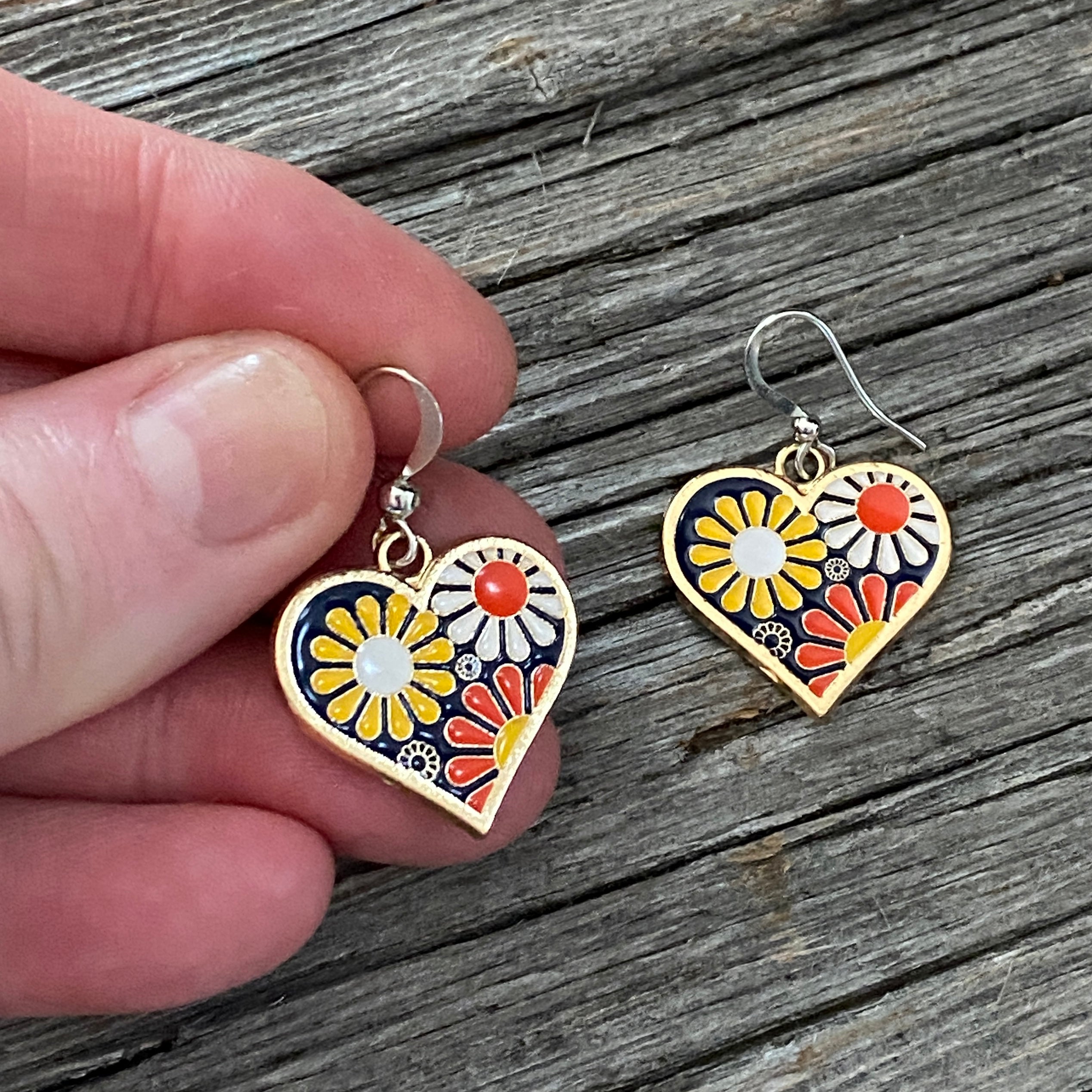 Retro Flower Power Earrings