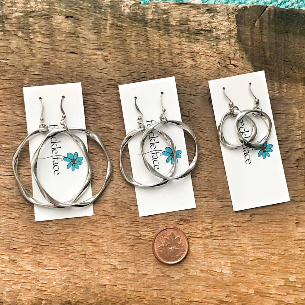 Twisted Hoop Lightweight Earrings