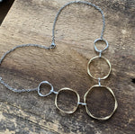 A Touch of Gold Circle Bib Necklace