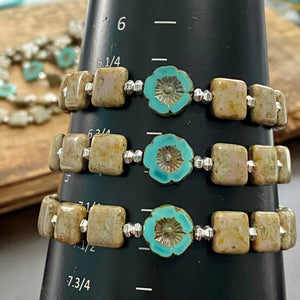 Online exclusive - Czech glass beaded bracelets