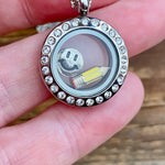 Glass Locket Teacher Necklace