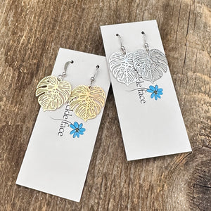 Lightweight Palm Leaf Earrings