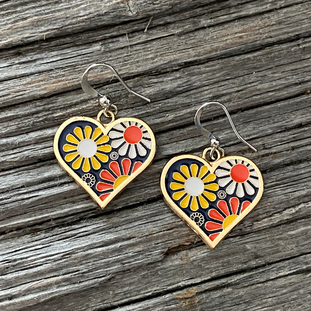 Retro Flower Power Earrings