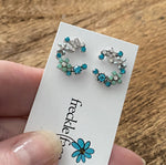 Crescent Bloom Stud Earrings