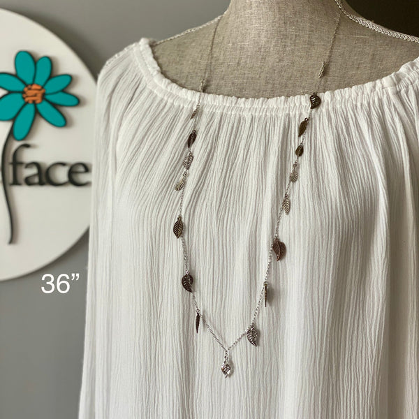 Waterfall Leaf Necklace