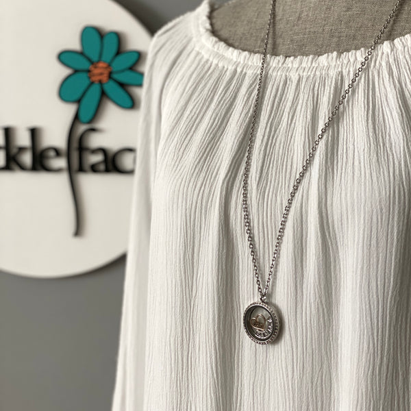 Glass Locket Family Necklace