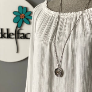 Glass Locket Family Necklace