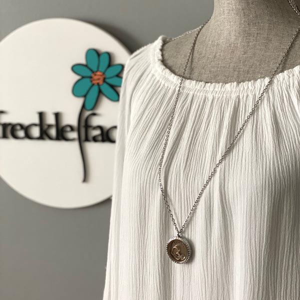 Glass Locket Friend Necklace