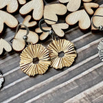 Sunburst Hook Earrings