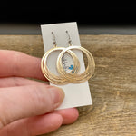 Lightweight circle hook earrings
