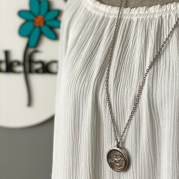 Glass Locket Family Mom Necklace