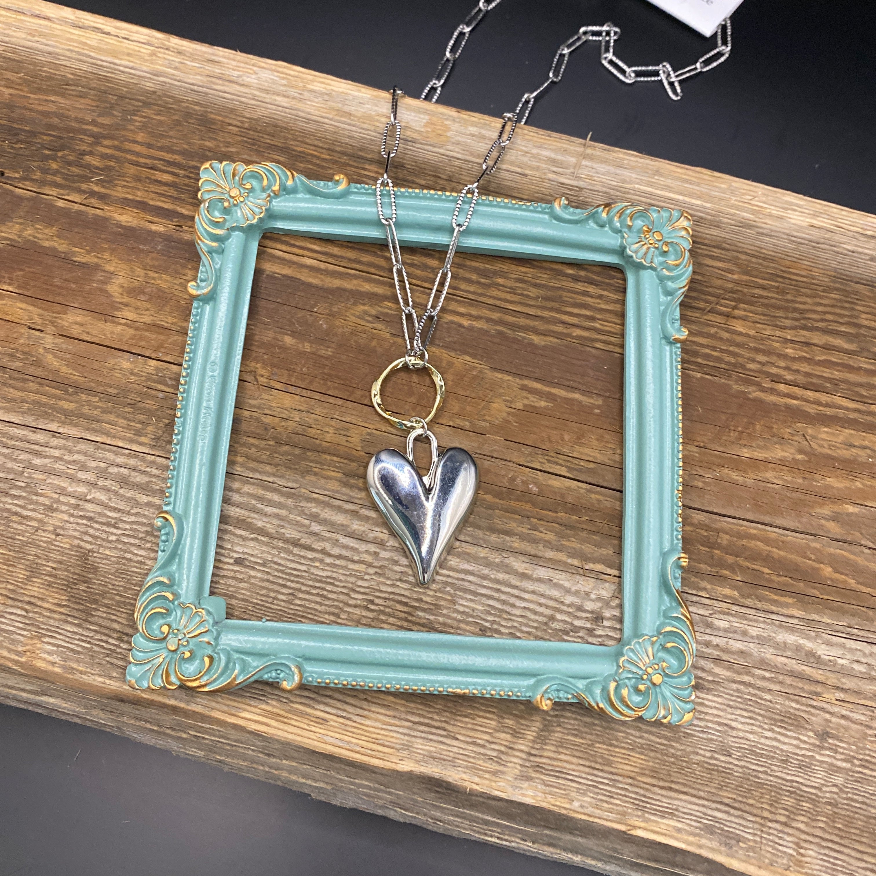 Paperclip Heart Necklace