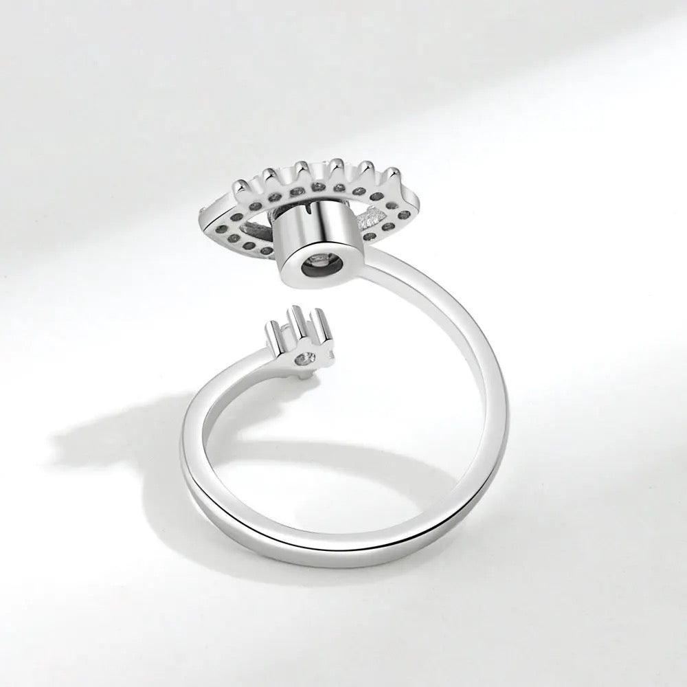 Evil Eye Spinner Ring