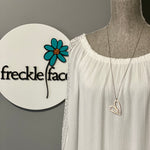 Simple Double Heart Long Necklace