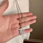 Flower & Leaf Necklace