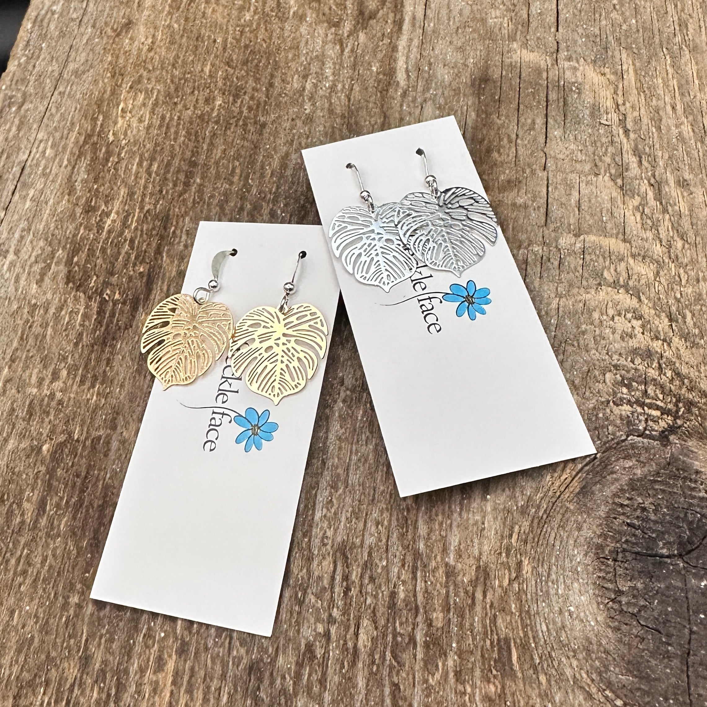 Lightweight Palm Leaf Earrings