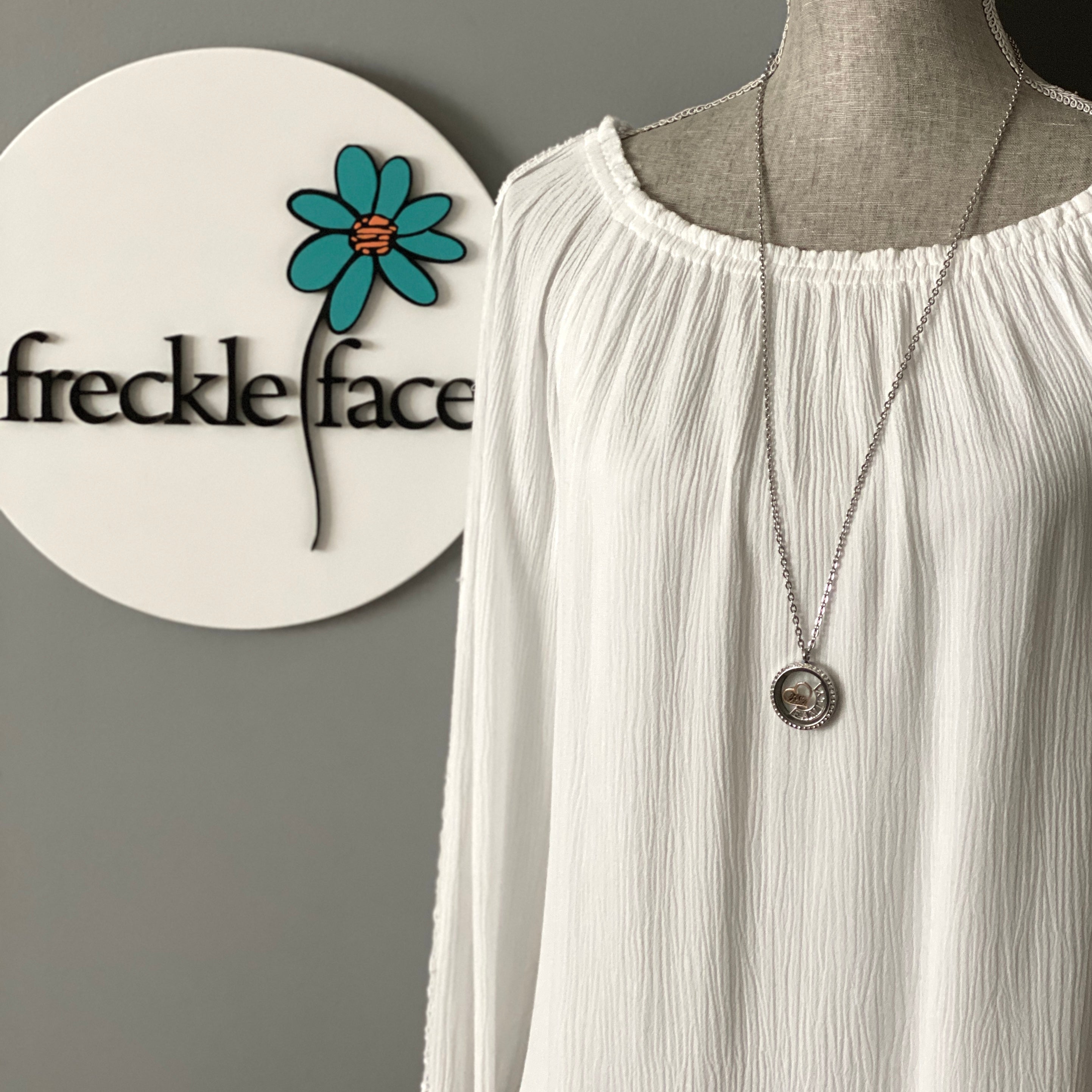 Glass Locket Family Necklace