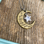I love you to the Moon & Back Necklace