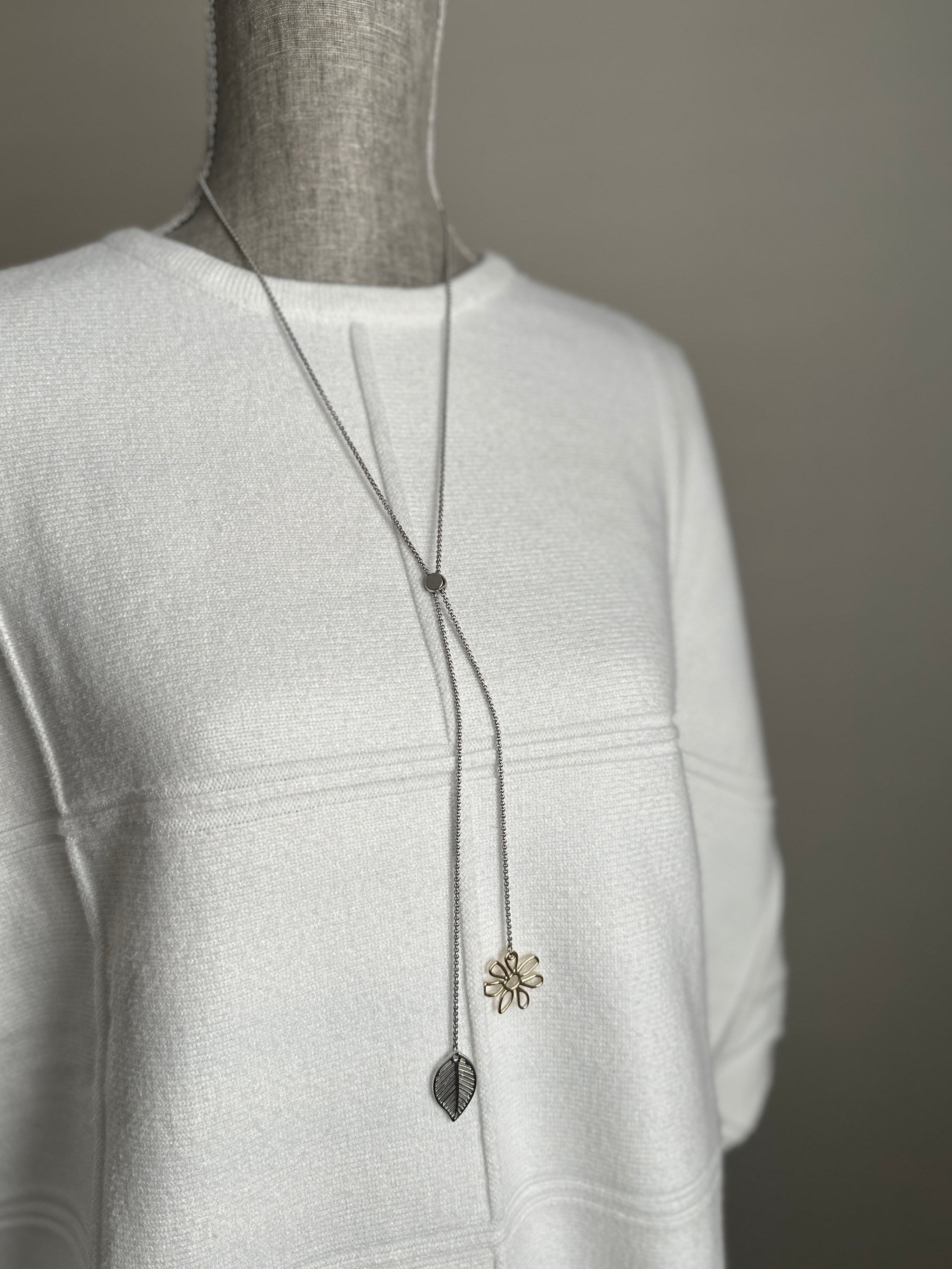 Flower & Leaf Necklace