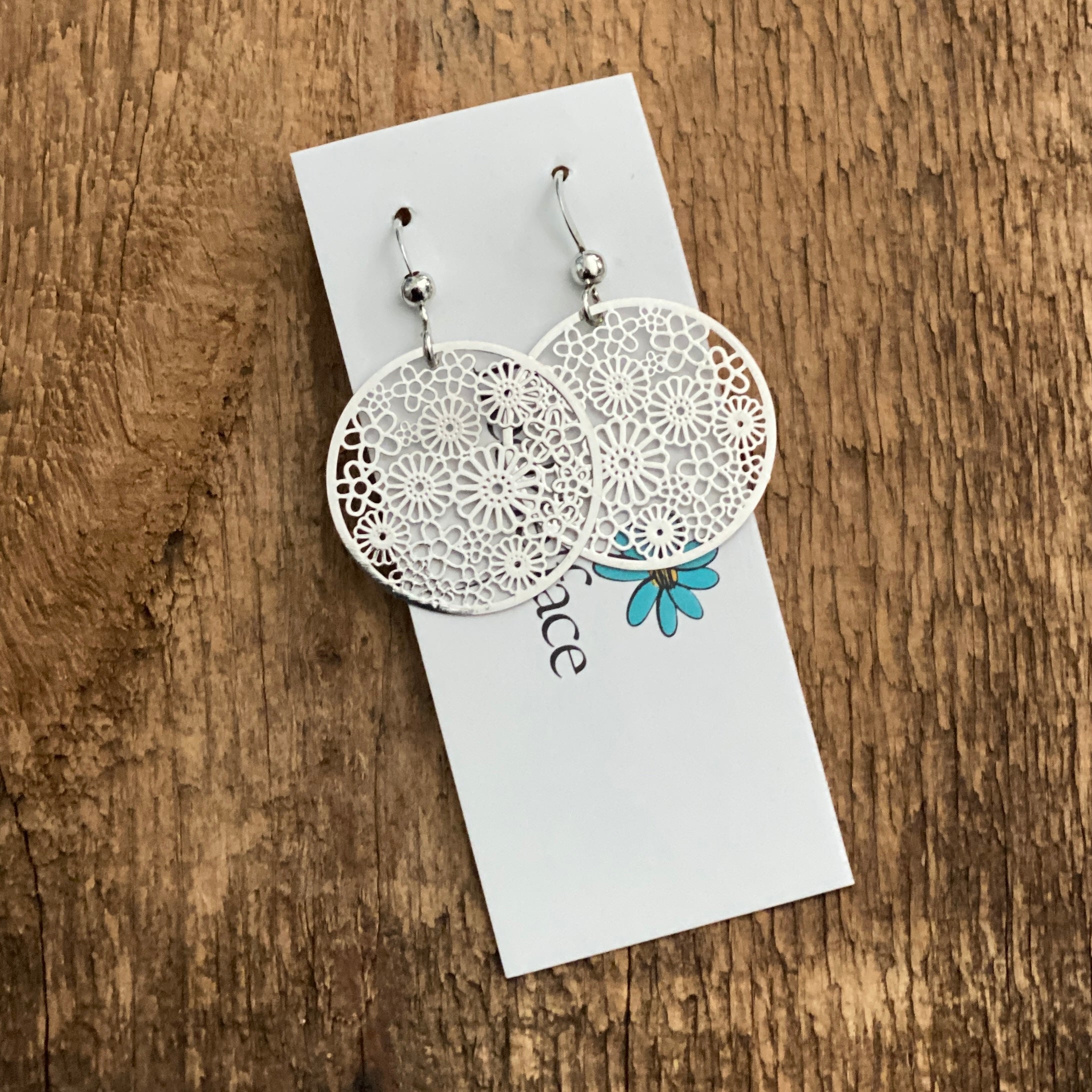 Flower Collage Hook earrings