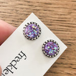 Druzy Stud Earrings - Spring colors 10mm