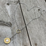 Sunflower Paperclip Necklace
