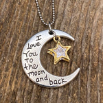 I love you to the Moon & Back Necklace