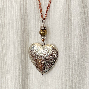 Heart Photo Locket necklace